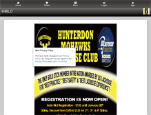 Tablet Screenshot of hunterdonmohawklacrosse.com
